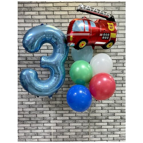 Набор из воздушных шаров «Пожарная машина»