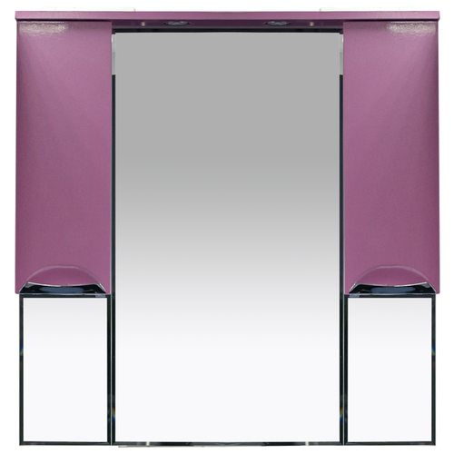 Зеркальный шкаф Misty Жасмин 105 (свет) розовый