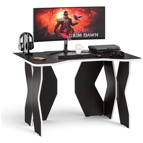 Игровой компьютерный стол Краб-6 цвет венге/кромка белая