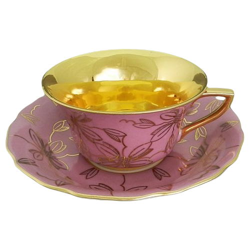 Чашка с блюдцем Виндзор Золотые листья