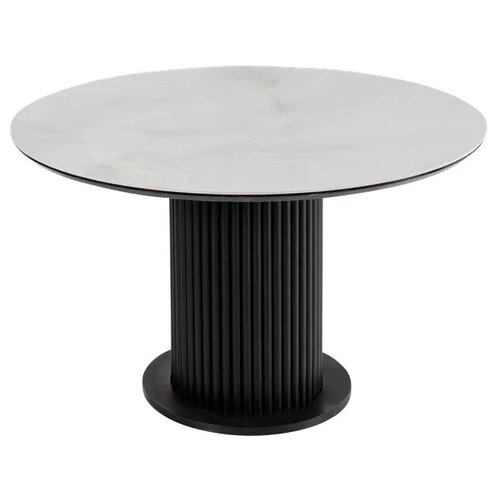 Стол кухонный орландо керамический белый глянец 118 см