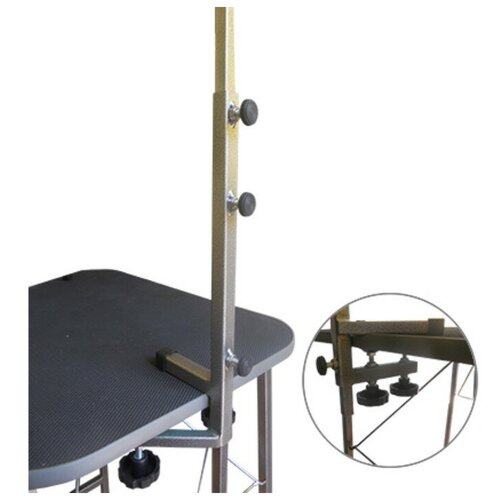 Стойка-кронштейн регулируемая для стола - груминг сварной держатель 0 75 м высота 40 см