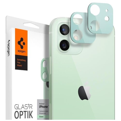 Защитное стекло для камеры SPIGEN для iPhone 12 - Optik Lens Protector - Зеленый - 2 шт - AGL02471
