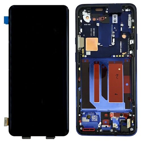 Дисплей для OnePlus 7 Pro AMOLED в сборе с тачскрином на рамке (Nebula Blue)