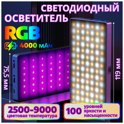 Осветитель светодиодный INzhao LED RGB накамерный фотосвет