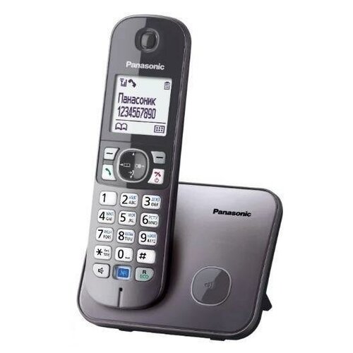 Радиотелефон Panasonic KX-TG6811RUB черно-серебристый