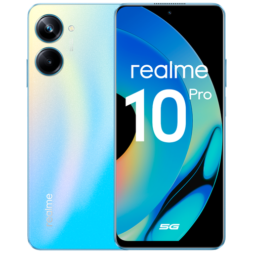 Смартфон REALME RMX3661 (10 Pro 5G) 8 + 128 ГБ цвет: голубой (Nebula Blue)