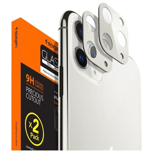 Защитное стекло для камеры SPIGEN для iPhone 11 Pro / 11 Pro Max - Full Cover Camera Lens - Серебристый - AGL00502 - 2 шт