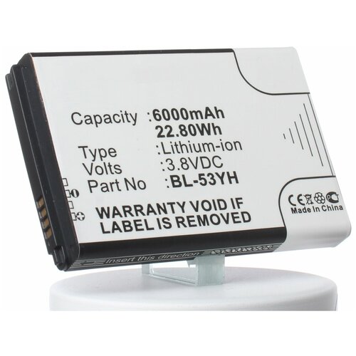 Аккумулятор iBatt iB-B1-M719 6000mAh для LG BL-53YH