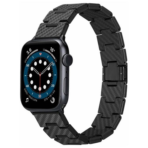 Ремешок Pitaka Carbon Fiber Retro для Apple Watch Series SE/7-1 42/44/45 mm (AWB1004)