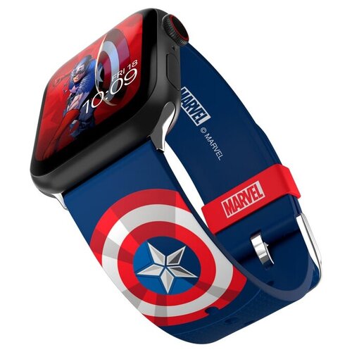Ремешок MobyFox Marvel Insignia Collection для Apple Watch (всех размеров) Captain America (ST-MRV22ICN2103)