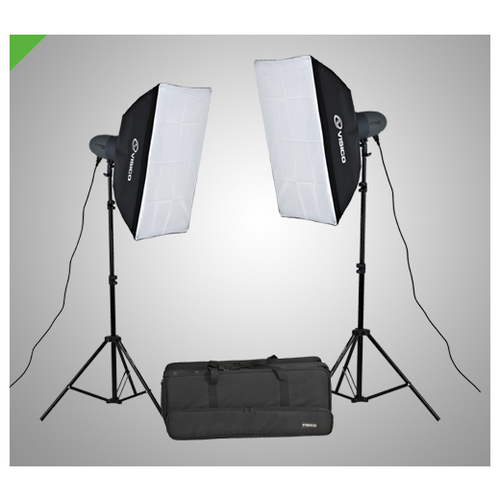 Комплект импульсного света Visico VL PLUS 200 Soft Box KIT с сумкой