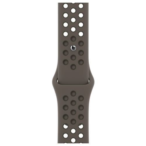 Ремешок силиконовый Olive Gray/Cargo Khaki Nike Sport Band (Серая олива/Рабочий хаки) Apple Watch 41mm (38mm; 40mm) ML873ZM/A
