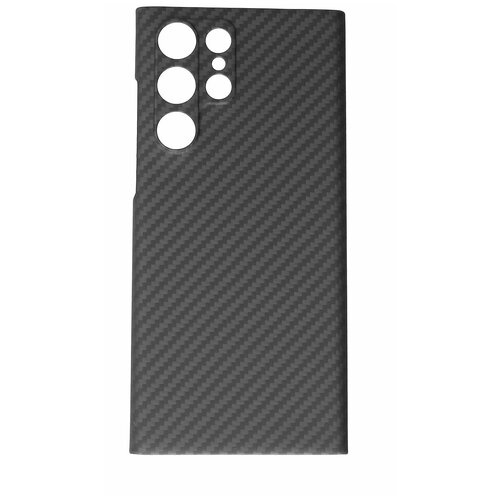 Чехол Сarbon Fiber Case для Samsung Galaxy S22 Ultra черный
