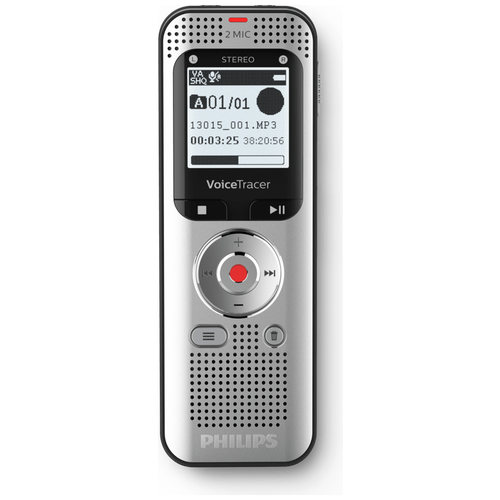 PHILIPS Диктофон Philips DVT 2050 (DVT 2020/00) серый/черный