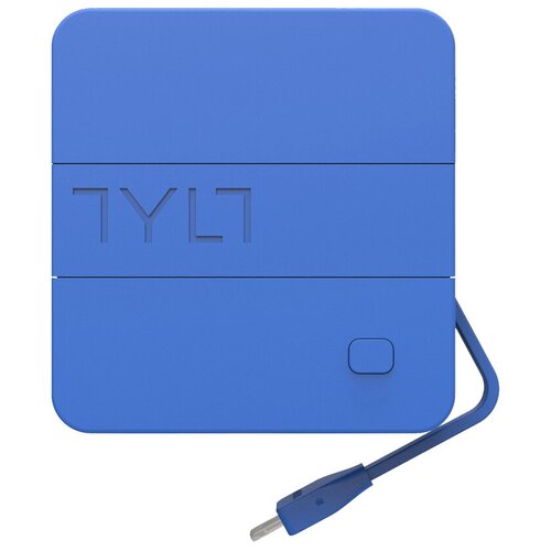 Зарядное устройство Tylt Energi 6K со встроенным аккумулятором 6000 мАч и кабелем Lightning синее