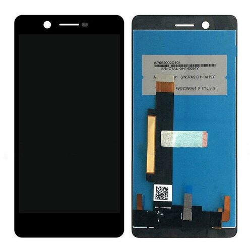 Дисплей для Nokia 7 Plus (TA-1046) в сборе с тачскрином (черный)