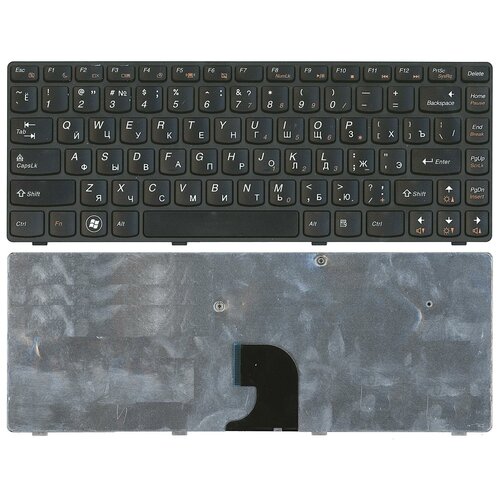Клавиатура для ноутбука Lenovo IdeaPad G360 черная с рамкой