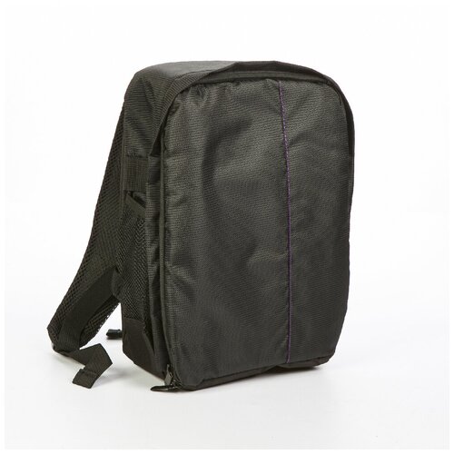 Fotokvant GBK-002-BP рюкзак для фототехники черный с фиолетовой строчкой