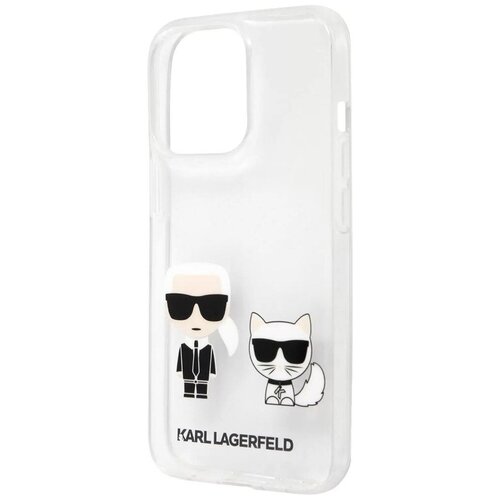 Lagerfeld для iPhone 13 Pro Max чехол PC/TPU Choupette Fun Hard Transparent