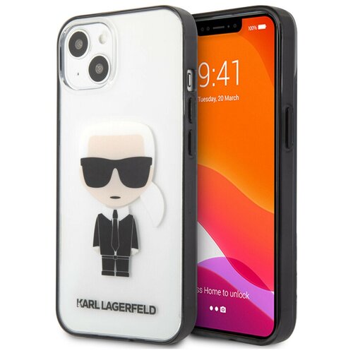 Чехол CG Mobile Karl Lagerfeld PC/TPU Ikonik Karl Hard для iPhone 13