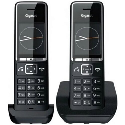 Р/Телефон Dect Gigaset Comfort 550 DUO RUS черный (труб. в компл.:2шт) автооветчик АОН