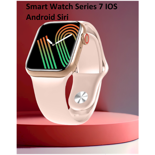 Фитнес браслет Busy Making Other Happens/Smart Watch Series 7 IOS и Android; Siri/rose gold