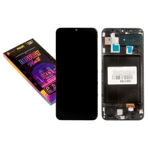 Дисплей в сборе с тачскрином и передней панелью (модуль) для Samsung Galaxy A30 (SM-A305F) ZeepDeep ASIA Super Amoled