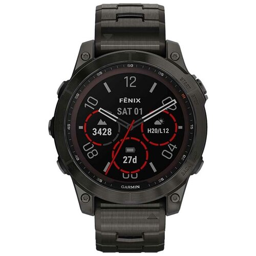 Спортивные титановые наручные часы Garmin Fenix 7 010-02540-39