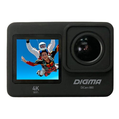 Видеокамера экшн Digma DiCam 880 Black