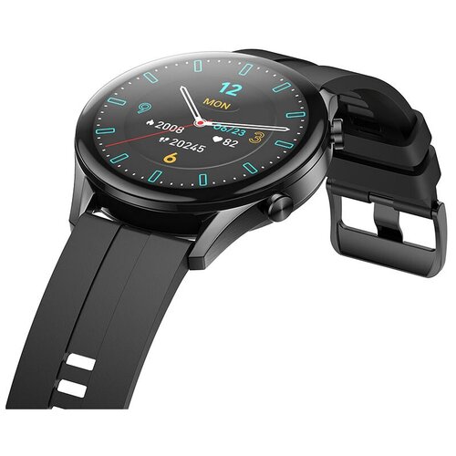 Смарт часы Smart Sport Watch / Круглые Умные Часы / Наручные Смарт Часы / Черный