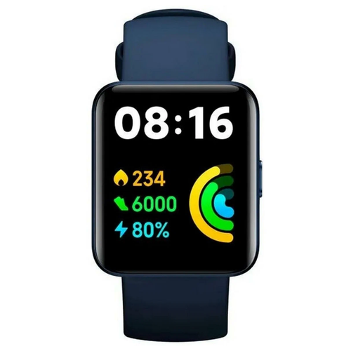 Часы умные мужские наручные Сяоми Redmi Watch 2 Lite GL (Blue) - умные наручные часы смарт. Подарок дедушке / деду (BHR5440GL)