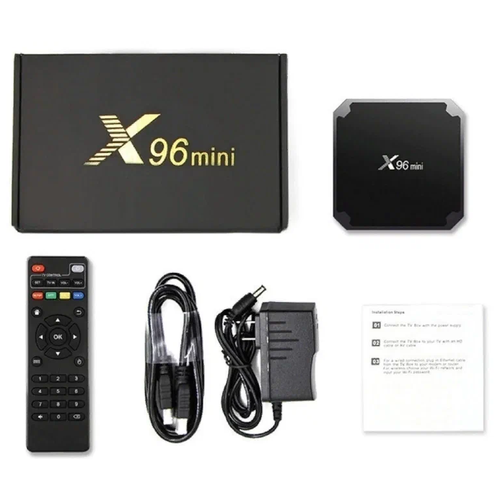 Android smart TV X96 mini/тюнер для цифрового тв 2Gb16Gb/черный