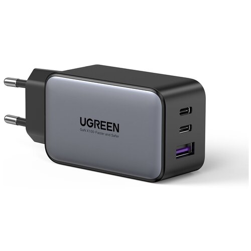 UGREEN. Сетевое зарядное устройство USB A +2 USB C 65 W GAN Tech Fast Charger (10335)