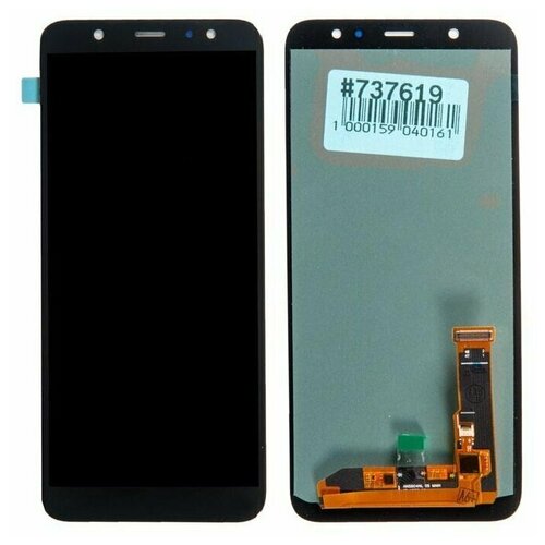 Дисплей в сборе с тачскрином (модуль) для Samsung Galaxy A6 Plus (SM-A605F) черный (2018) OLED