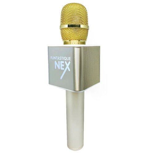 Караоке BLUETOOTH микрофон FUNTASTIQUE NEX (золотой)