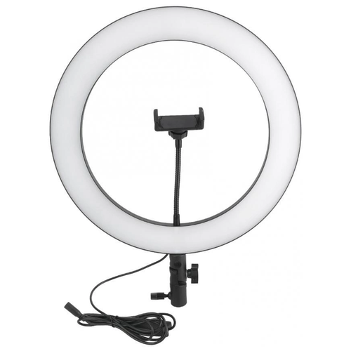 Кольцевая светодиодная лампа с держателем для телефона (диаметр 36 см)
