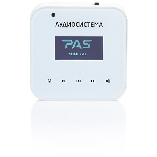 Аудиоконтроллер для фоновой музыки с USB/ FM/BT плеером PASystem MINI-60W Белый цвет