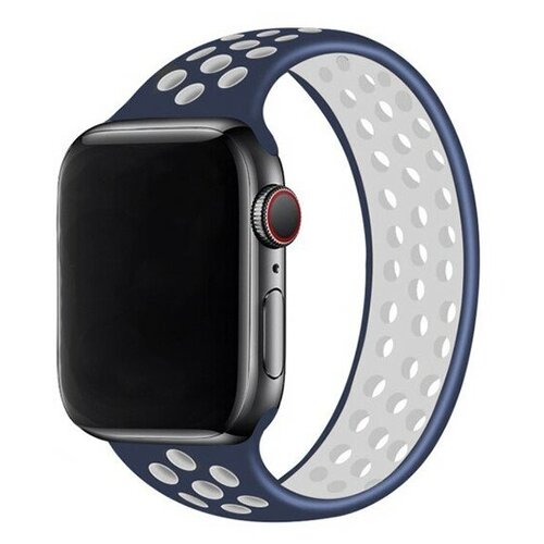Ремешок-браслет силиконовый перфорированный NK для Apple Watch 42/44/45/49мм (8)
