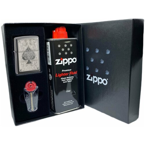 Zippo Зажигалка Classic с покрытием Black Ice 28323