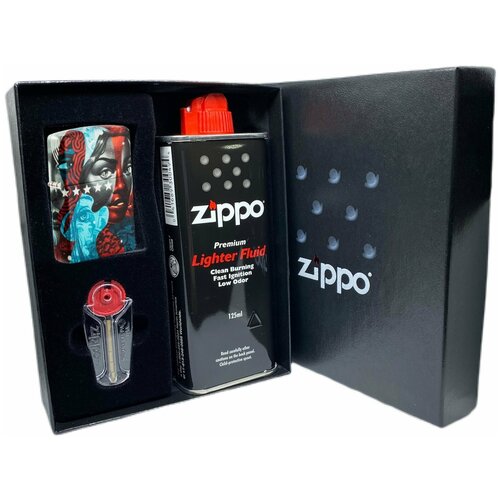 Подарочный набор ZIPPO ( Зажигалка ZIPPO 49393 Tristan Eaton Design