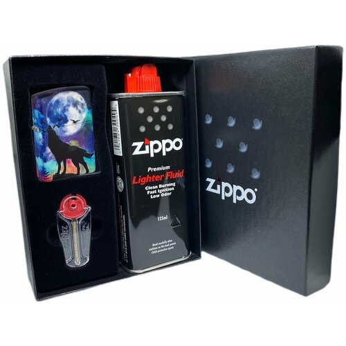 Подарочный набор ZIPPO ( Зажигалка ZIPPO 49683 Wolf Design