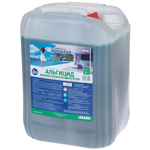 Альгицид Aqualeon 30 л против водорослей в бассейне непенящийся пролонгированного действия (30 кг). Химия для бассейна
