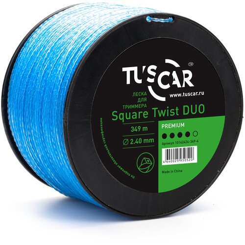Tuscar Леска для триммера Square Twist Duo