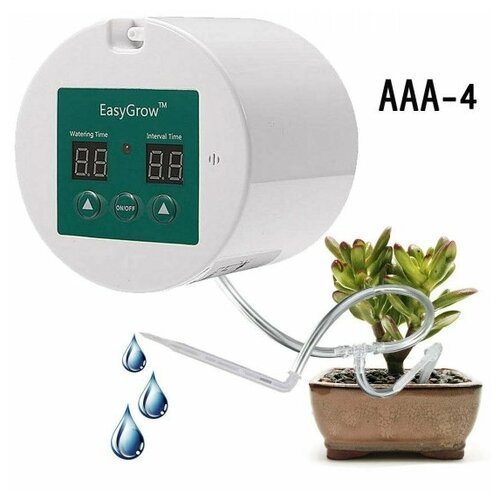 Автополив для комнатных растений / Автоматическая система полива от сети 220 вольт или батареек ААА / Набор автополив для комнатных растений