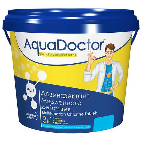 Дезинфектант 3 в 1 на основе хлора AquaDoctor MC-T 5 кг