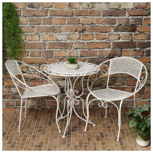 Edelman Комплект садовой мебели Триббиани: 1 стол + 2 кресла