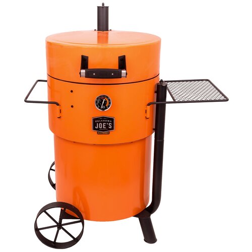 Oklahoma Joe's Коптильня угольная Oklahoma Joe's Drum Bronco PRO (оранжевая)