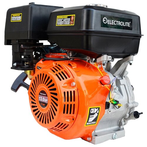 Бензиновый двигатель для мотоблока / Садовый бензодвигатель ELECTROLITE LT 188F ( 13 л.с