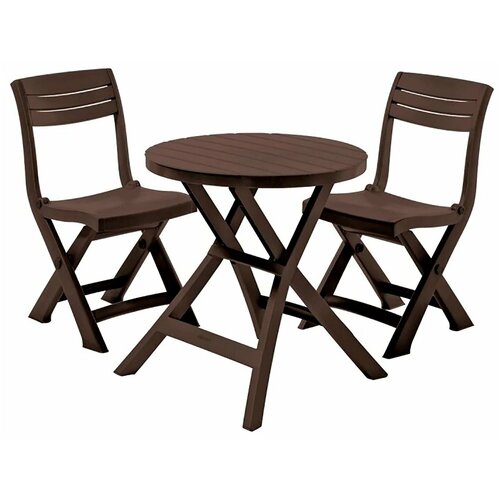 Набор садовой мебели Jazz Set полипропилен коричневый: столик